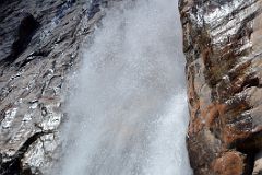19 Waterfall From Angel Glacier From Top Of Climbing Scree Slope On Mount Edith Cavell